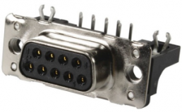 D-Sub socket, 15 pole, standard, angled, solder pin, 09662527615