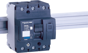 Circuit breaker, 3 pole, B characteristic, 10 A, 375 V (DC), 440 V (AC), screw connection, DIN rail, IP20