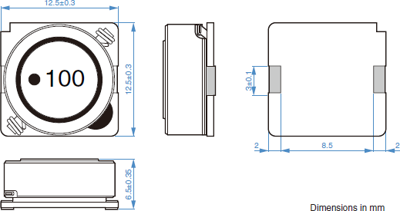SLF12565T-100M4R8-PF TDK Fixed Inductors Image 2