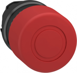 Front element, waistband round, red, front ring black, mounting Ø 22 mm, ZB4BT847