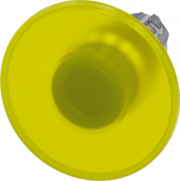 Mushroom pushbutton, groping, yellow, mounting Ø 22.3 mm, 3SU1051-1CD30-0AA0