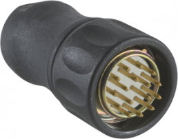 Female, M23, 16 pin, straight connector - for encoder