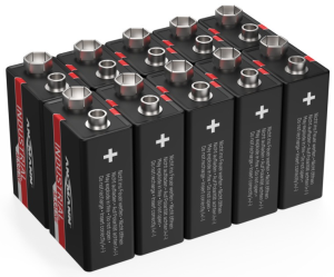 Alkali manganese-Battery, 9 V, 6LR61, 9V, 9 V-Block