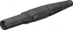 4 mm plug, screw connection, 2.5 mm², CAT III, black, 66.9196-21