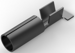 Round plug, Ø 4.57 mm, L 18.29 mm, uninsulated, straight, 2.0-6.0 mm², AWG 14-10, 42891-2