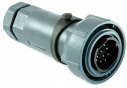 Plug, 3 pole, screw connection, screw locking, straight, PXP7010/03P/ST/1315