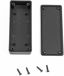 ABS miniature enclosure, (L x W x H) 100 x 40 x 20 mm, black (RAL 9004), IP54, 1551UBK