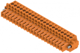Socket header, 21 pole, pitch 3.5 mm, straight, orange, 1620800000