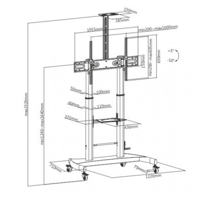 ICA-TR36 EFB-Elektronik Monitor mount Image 3