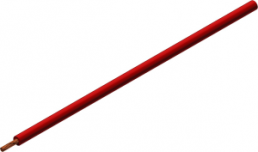 Silicone-stranded wire, highly flexible, halogen free, SiliVolt-E, 1.0 mm², AWG 18, red, outer Ø 3 mm
