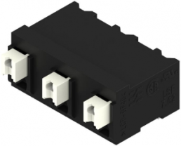 PCB terminal, 3 pole, pitch 7.62 mm, AWG 28-14, 12 A, spring-clamp connection, black, 1869270000