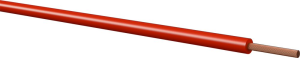 PVC-stranded wire, highly flexible, LifY, 0.14 mm², AWG 26, red, outer Ø 1.1 mm