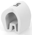 PVC cable maker, imprint "symbol: GND", (L) 4.5 mm, max. bundle Ø 3.2 mm, white, EC5179-000
