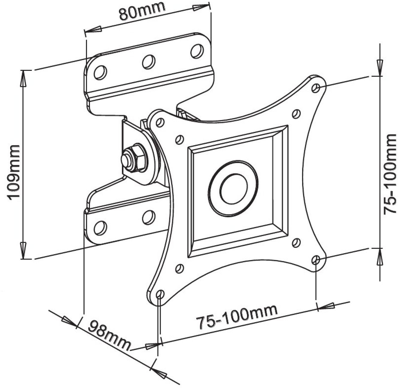 ICA-LCD-201BK EFB-Elektronik Monitor mount Image 2