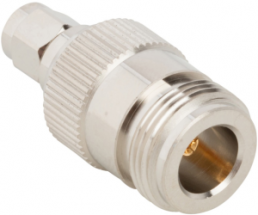 Coaxial adapter, 50 Ω, RP-SMA plug to N socket, straight, 242112RP