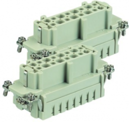Socket contact insert, 32B, 32 pole, equipped, cage clamp terminal, with PE contact, 09330162726
