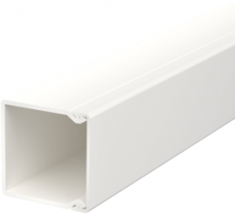 Cable duct, (L x W x H) 2000 x 40 x 40 mm, PVC, cream white, 6025412