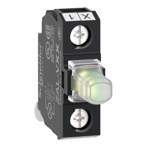 White light block for head Ø22 integral LED 24 V - screw clamp terminals