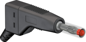 4 mm plug, screw connection, 1.0 mm², black, 64.9325-21