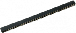 Socket header, 20 pole, pitch 2.54 mm, angled, black, 10120804
