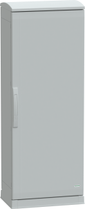 Control cabinet, (H x W x D) 1250 x 500 x 320 mm, IP44, polyester, light gray, NSYPLAZT1253G