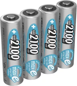 5035052 Ansmann Round Cell Batteries, 9V Block Batteries