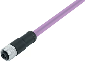 Sensor actuator cable, M12-cable socket, straight to open end, 5 pole, 2 m, PUR, purple, 4 A, 77 2530 0000 50705 0200