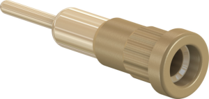 4 mm socket, round plug connection, mounting Ø 6.8 mm, brown, 23.1014-27