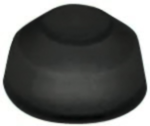 Sealing cap, round, Ø 18.2 mm, black, for pushbutton switch, 5.52.008.061/0100