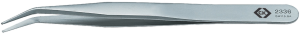 ESD assembly tweezers, uninsulated, antimagnetic, stainless steel, 120 mm, T2336