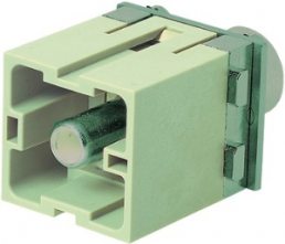 Pin contact insert, 1 pole, equipped, axial screw connection, 09140012667