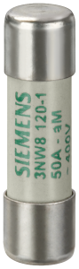 Microfuses 14 x 51 mm, 12 A, aM, 250 V (DC), 690 V (AC), 3NW8106-1
