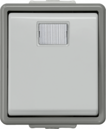 Surface mounted moist room pushbutton, 250 V (AC), 10 A, IP44, 5TD4706