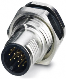 Plug, M12, 17 pole, solder pins, SPEEDCON locking, straight, 1559961