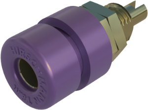 4 mm socket, screw connection, mounting Ø 8 mm, CAT O, purple, BIL 30 VI AU