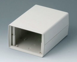 ABS shell housing, (L x W x H) 190 x 138 x 91 mm, gray white (RAL 9002), A9413443