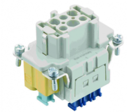 Socket contact insert, 6B, 6 pole, cage clamp terminal, with PE contact, 09330062778