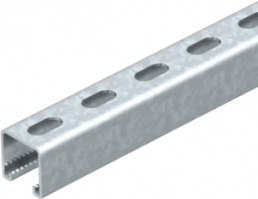 DIN rail, perforated, 41 mm, W 41 mm, steel, galvanized, 1122509