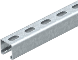 DIN rail, perforated, 41 mm, W 41 mm, steel, galvanized, 1122509