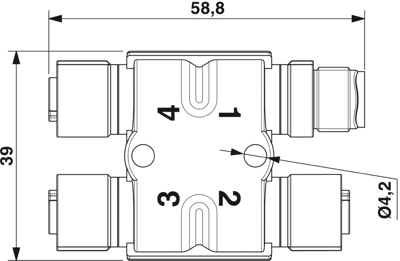 1417414 Phoenix Contact Sensor-Actuator Adapter Image 4