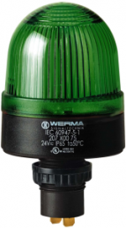 Recessed LED light, Ø 58 mm, green, 230 VAC, IP65