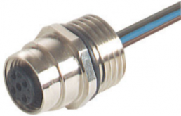 Mounting socket, M12, 4 pole, screw connection, Screw locking, straight, 934450001