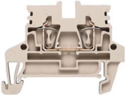 Plug, spring balancer connection, 0.5-2.5 mm², 2 pole, 24 A, 6 kV, dark beige, 1933700000