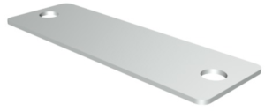 Aluminum label, (L x W) 30 x 10 mm, silver, 1 pcs