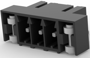 PCB terminal, 3 pole, pitch 3.5 mm, 8 A, pin, black, 2213933-3