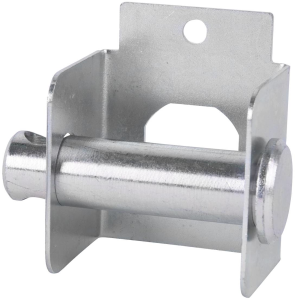 Lock for padlock Ø 8mm, galvanized steel, (L x W x H) 54.4 x 32.6 x 50 mm, 42600110