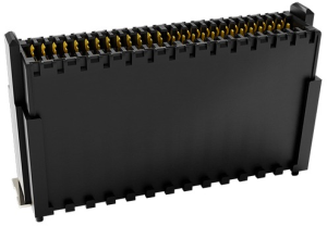 Pin header, 52 pole, pitch 0.8 mm, straight, black, 405-55052-51