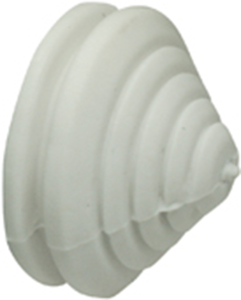 Cable gland, cabel-Ø 5 to 28 mm, PVC, white
