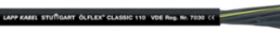 PVC control line ÖLFLEX CLASSIC 110 BK 12 G 1.5 mm², AWG 16, unshielded, black