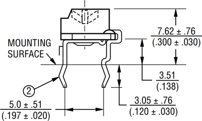 3306F-1-101 Bourns Electronics GmbH Trimmer Potentiometers Image 2